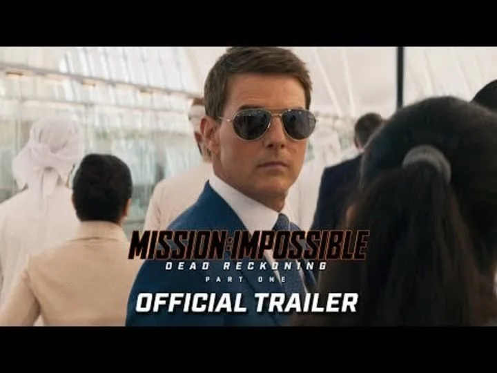 Tom Cruise drives a motorcycle off a cliff in 'Mission: Impossible — Dead Reckoning Part One' trailer