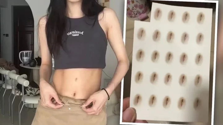 Fake belly buttons being sold online 'to make legs look longer'