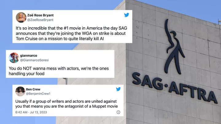 Twitter reacts to historic SAG-AFTRA/WGA strike