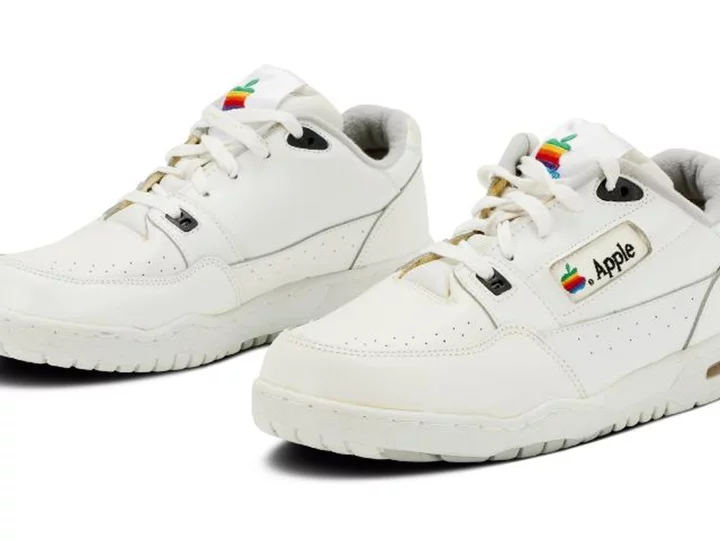'Ultra-rare' Apple sneakers on sale for $50,000