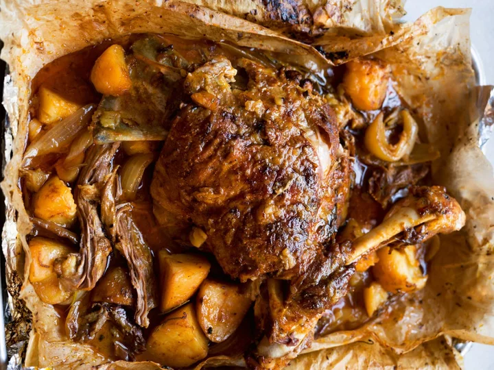 Make this Middle Eastern lamb shoulder for your next Sunday roast
