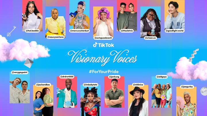TikTok spotlights creators in its first-ever LGBTQ Pride Visionary Voices list