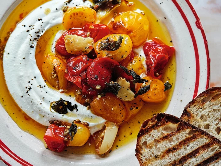 How to make tomato confit with whipped feta