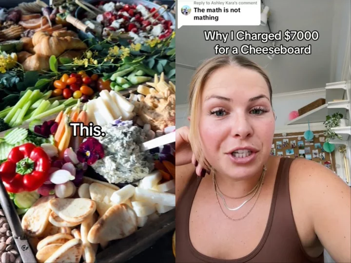 Woman defends her $7,000 cheese board