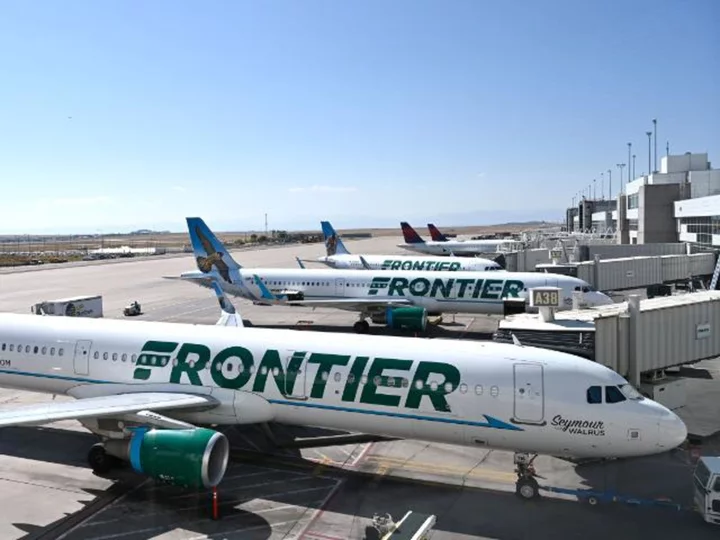 'Belligerent' passenger arrested after hitting flight attendant with intercom phone, Frontier Airlines says