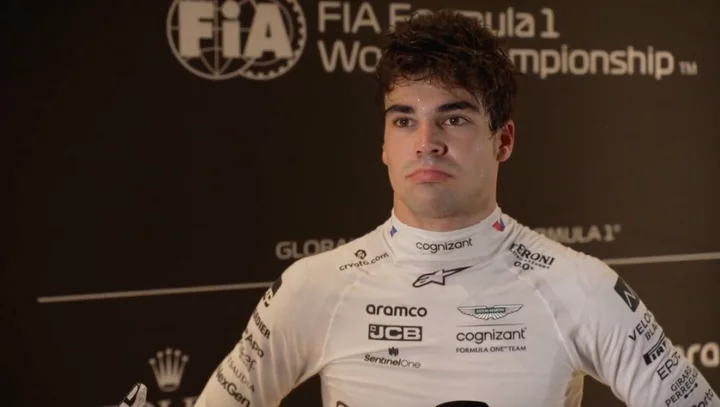Lance Stroll shoves personal trainer and gives furious seven-word interview in Qatar