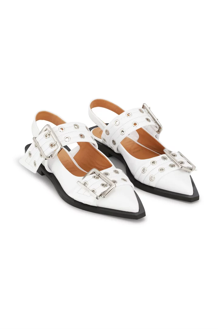 Studded Ballet Flats Are The Standout Shoe Of The Season, Thanks To Ganni