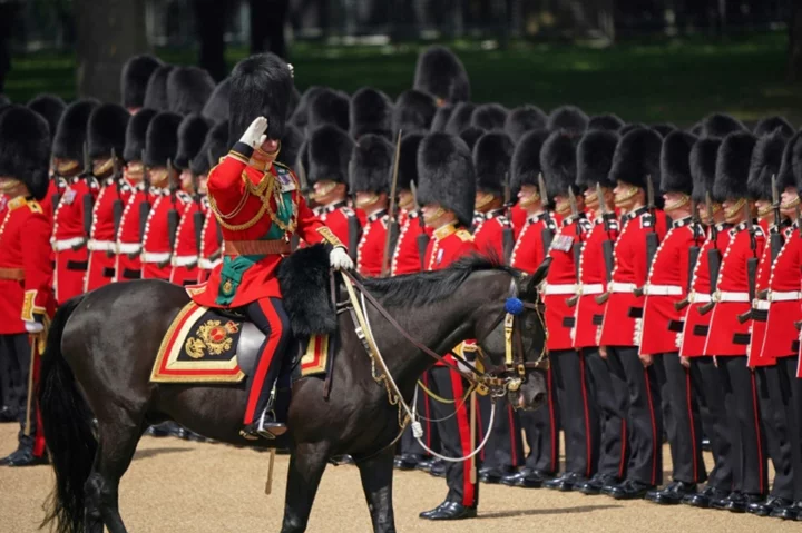 King Charles III saddles up for birthday parade