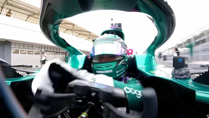 Jessica Hawkins becomes first woman to test F1 car since 2018 as she completes Aston Martin laps