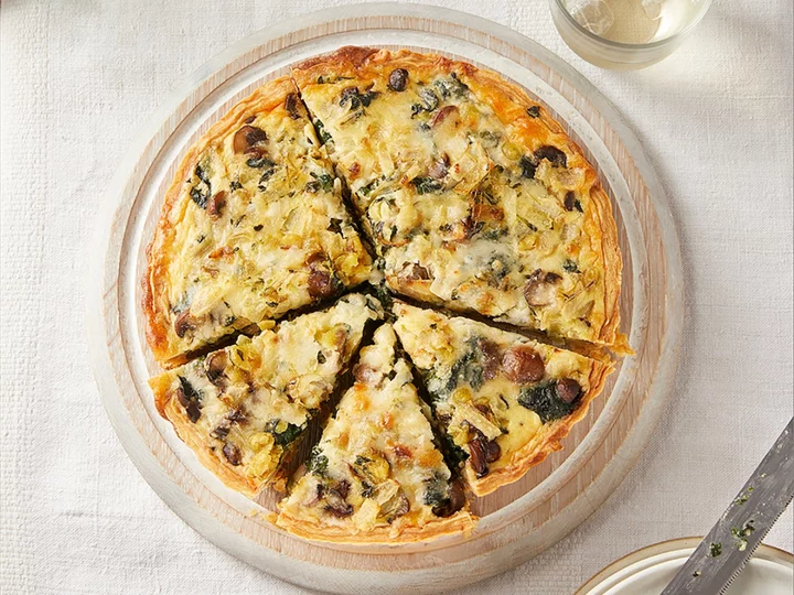 How to make spinach and mushroom quiche