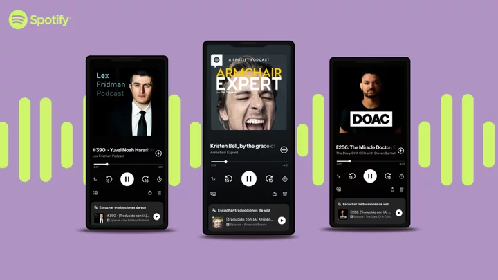 Spotify's latest use of AI translates podcasters' voices into different languages