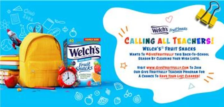 Welch's® Fruit Snacks Launches New Give Fruitfully Corporate Social Responsibility Platform