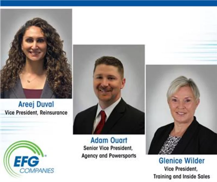 EFG Companies Grows Leadership Ranks Expanding Client F&I Revenue Generation and Wealth Creation
