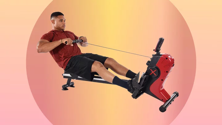Save 50% and get this magnetic rowing machine for $224