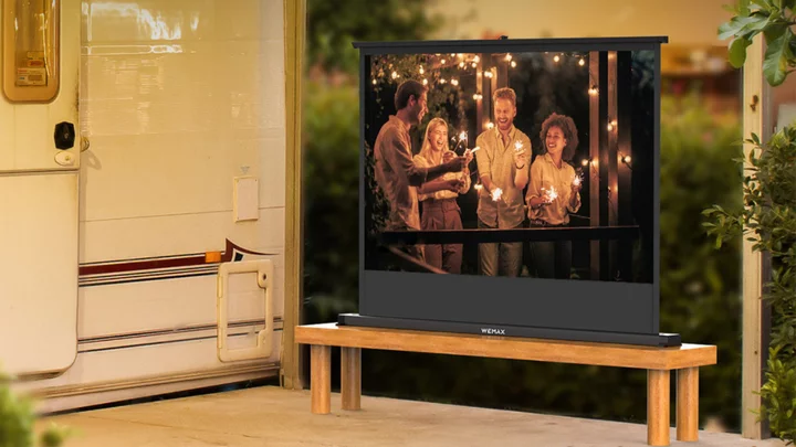 This portable projector with a 40-inch screen is just $230