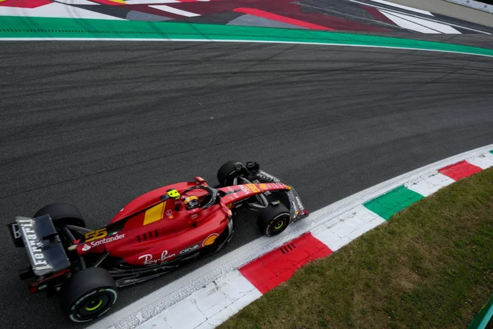 Carlos Sainz fastest in second practice for Italian GP but Lewis Hamilton 17th