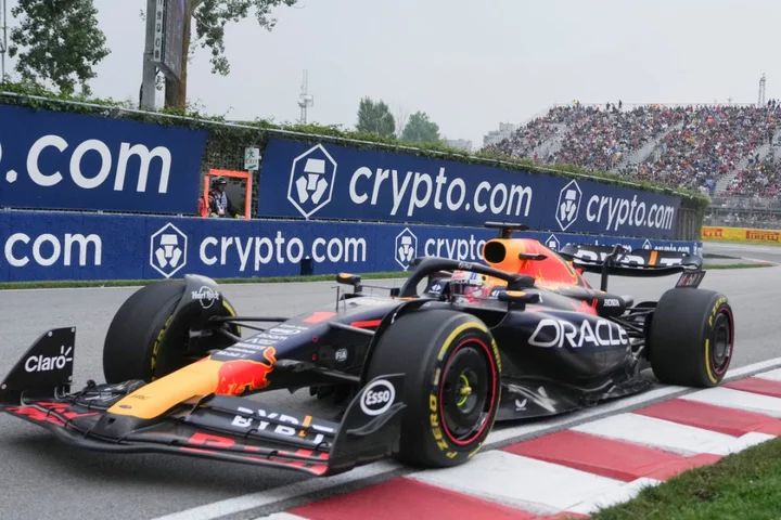 Max Verstappen fastest as Carlos Sainz crashes out of rain-hit Canadian practice