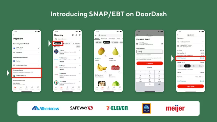 DoorDash expands grocery access through SNAP and EBT payment options