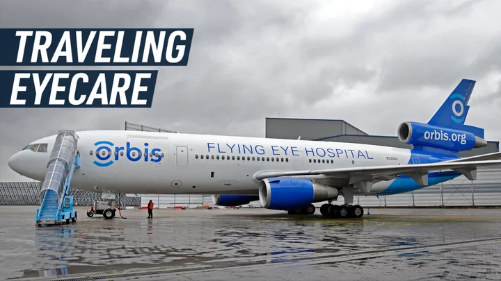 How a flying hospital is helping fight preventable blindness