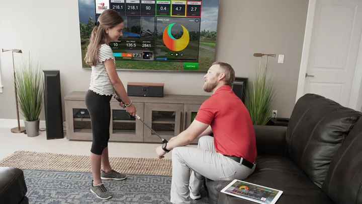 Improve your golf game year round with this simulator, now on sale