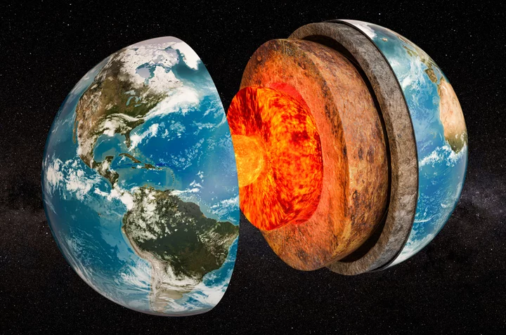 The Earth's iron core isn't just a solid mass
