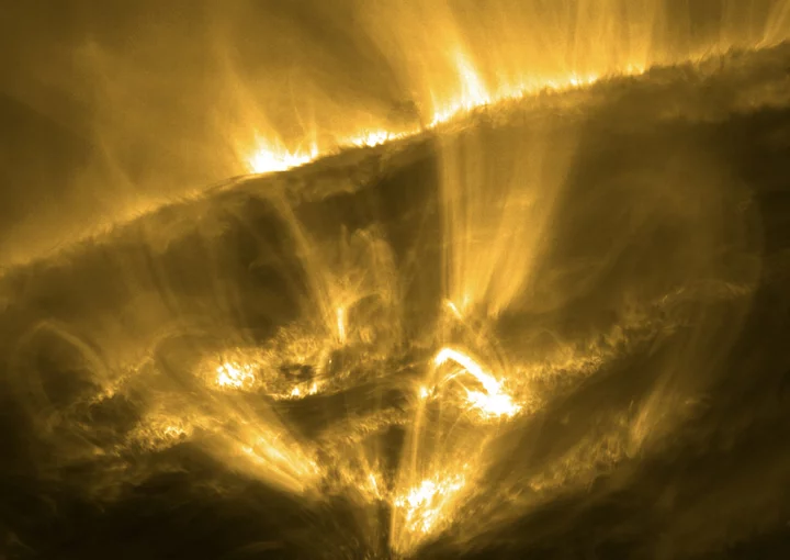 The sun actually pelts itself with colossal 'shooting stars'