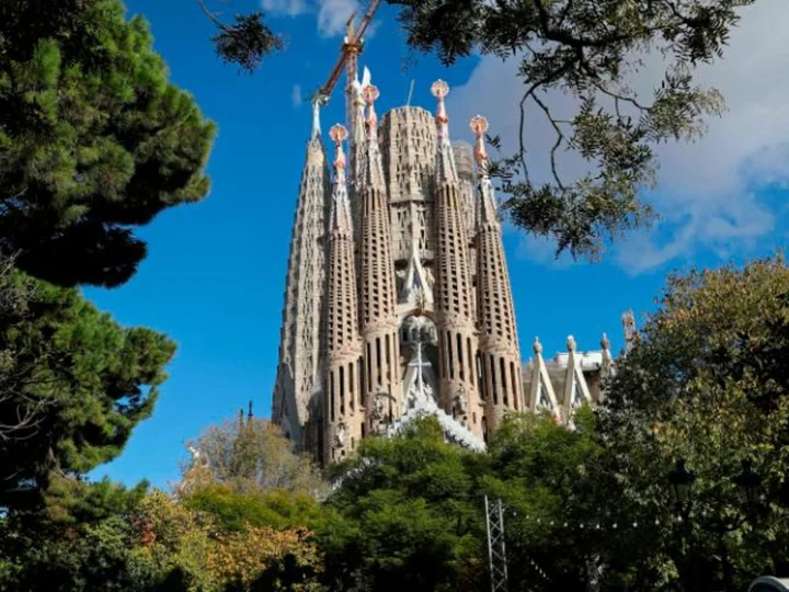 Barcelona's famous Sagrada Familia cathedral nears completion as evangelist towers finished