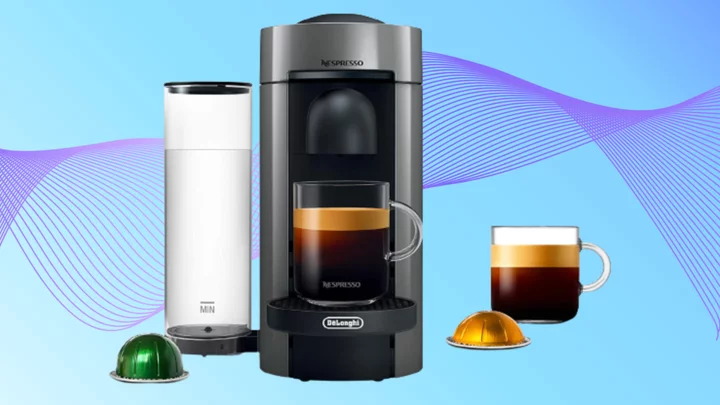 Rise and shine with 20% off the Nespresso VertuoPlus coffee and espresso machine