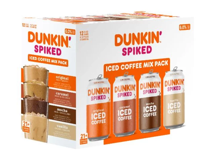 Dunkin' is releasing boozy versions of their iced coffees and teas