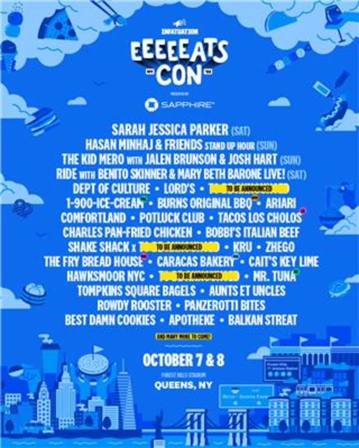 The Infatuation’s EEEEEATSCON New York Presented by Chase Sapphire® Returns to Forest Hills Stadium, October 7 & 8