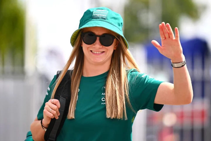 Jessica Hawkins becomes first woman to drive F1 test in five years